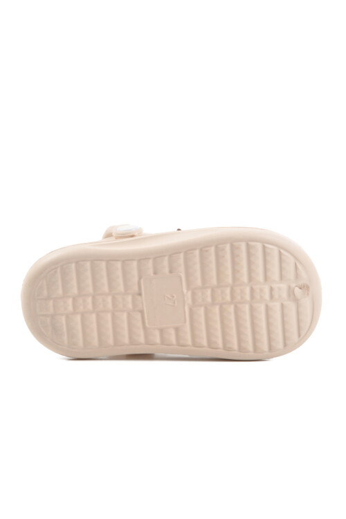 Ecru Eva Lightweight Girls Sabo Slippers 303 P