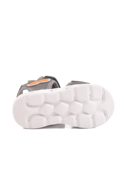 Füme Cırtlı Işıklı Kız Bebek Sandalet 018127 B