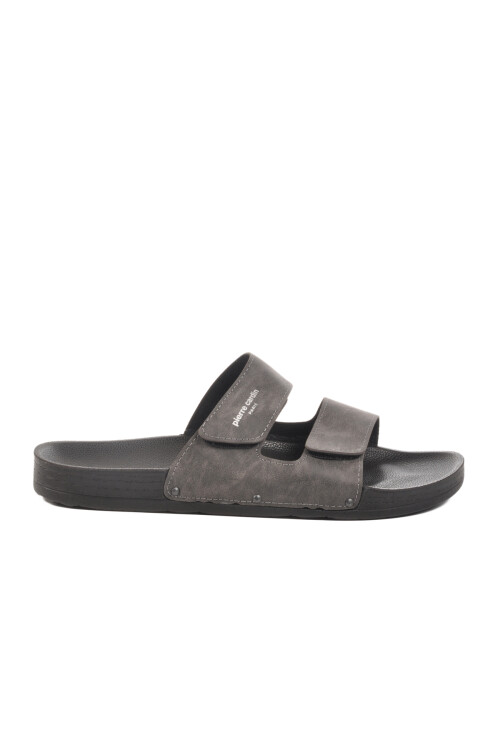 Pierre CardinSmoked Velcro Large Size Men's Slippers PC-7039 M