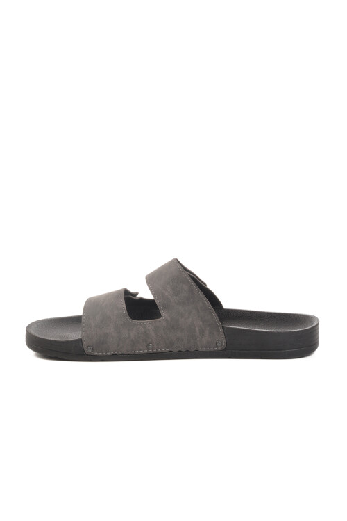 Pierre CardinSmoked Velcro Large Size Men's Slippers PC-7039 M