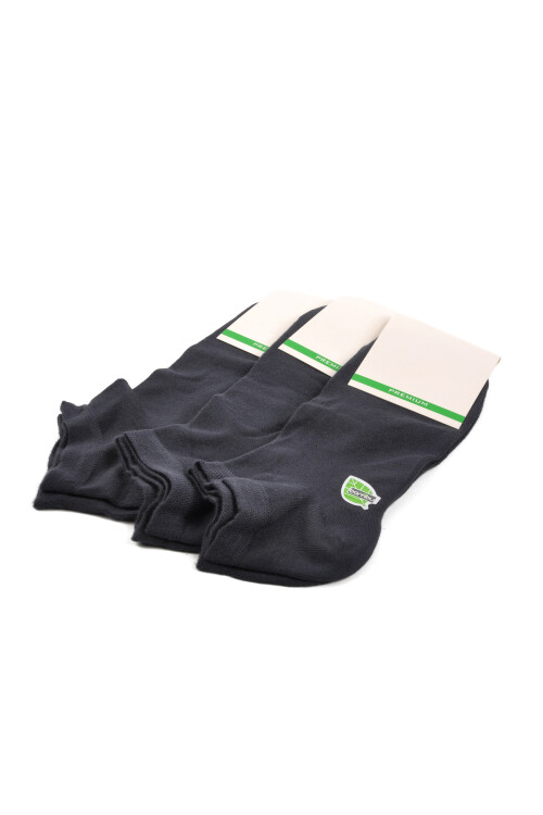 AyakmodSmoked Bamboo Unisex 3-Pack Ankle Socks 24K004