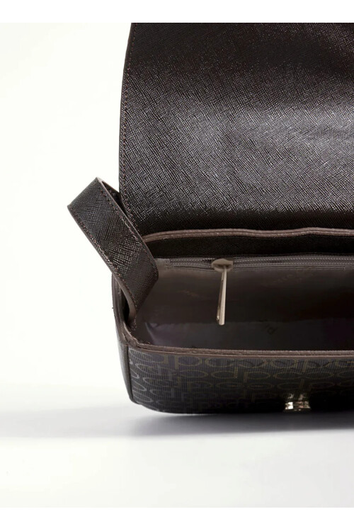 حقيبة كتف نسائية بنية اللون 05PC24K805-PMN