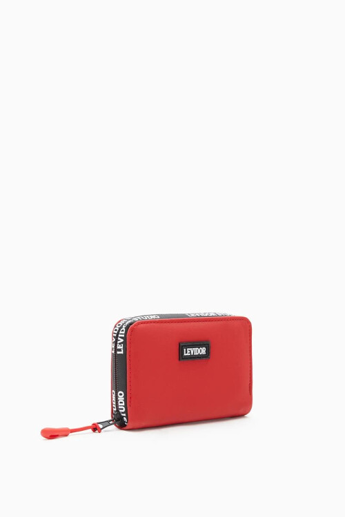 Red Textile Womens Wallet 920003