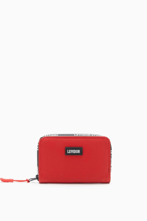 Red Textile Womens Wallet 920003
