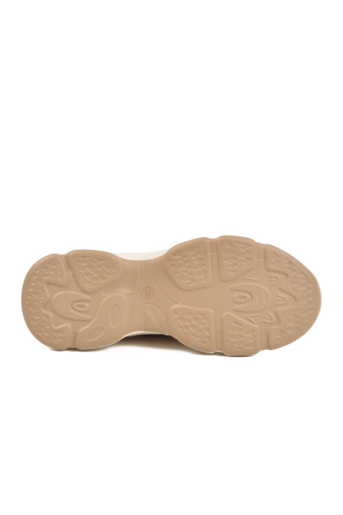 Cream Lightweight Knitted Anatomical Womens Sneakers B064 Z