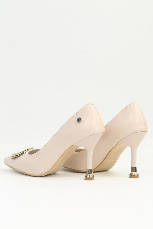 Pierre CardinCream Thin Heeled Women's Evening Shoes PC-54025 Z