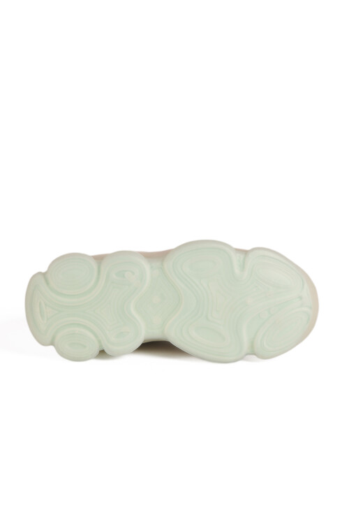 Krem Kilit Bağcıklı Kız Çocuk Spor Ayakkabı 2054 F