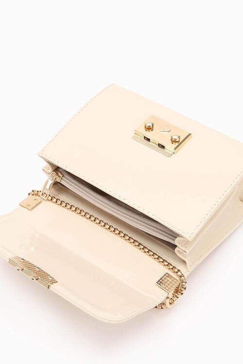 Krem Rugan Kadın Omuz Çantası 930106