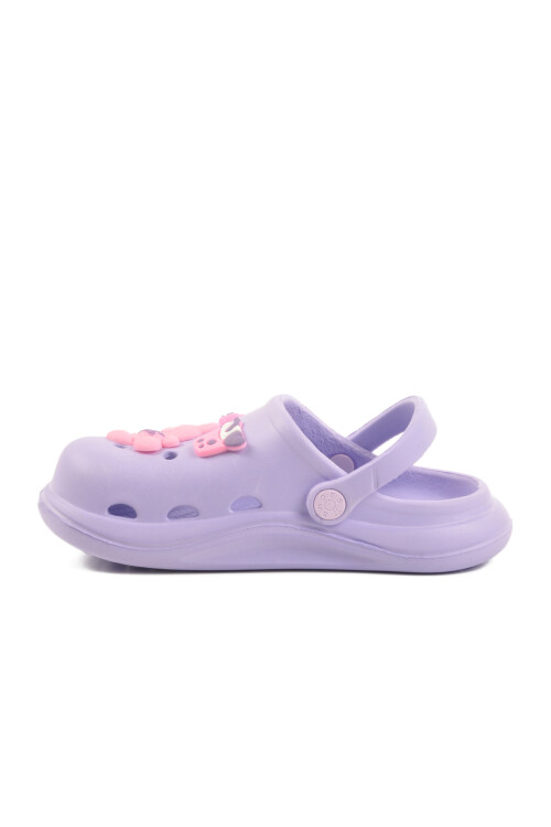 AyakmodLila Eva Hafif Kız Çocuk Sabo Terlik 303 F