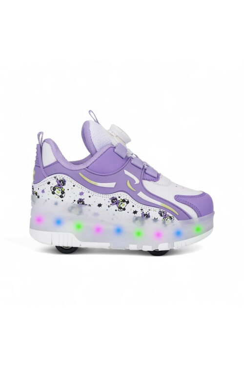 Nils Purple Light Skate Orthopedic Girls Sneakers