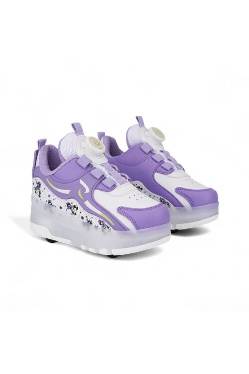 Nils Purple Light Skate Orthopedic Girls Sneakers