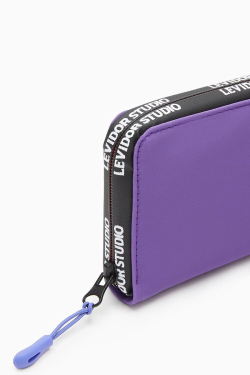 Purple Textile Womens Wallet 920004