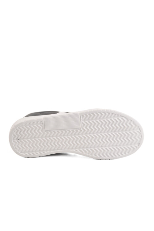 Black White Lace-Up Unisex Skin Sneakers 163 G