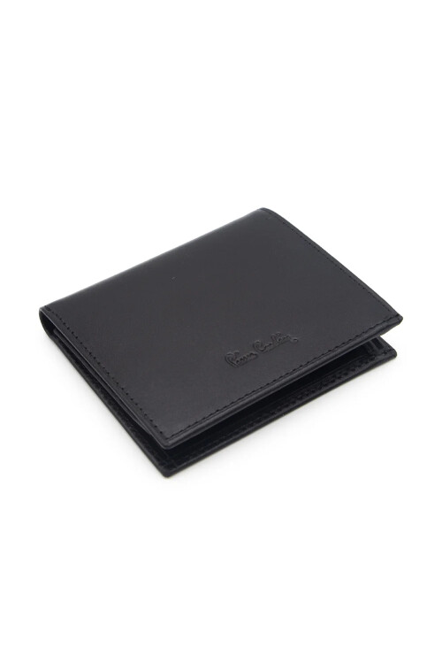 Black Genuine Leather Mens Wallet 2016