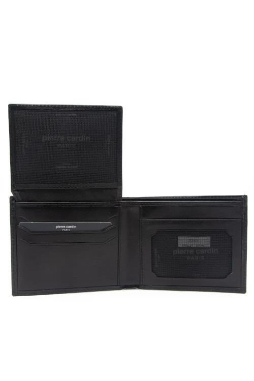 Pierre CardinBlack Genuine Leather Men's Wallet 2243