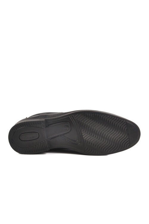 Black Genuine Leather Gel Sole Anatomic Mens Casual Shoes Gmz 533 M