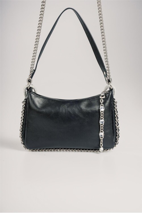 Black Womens Handbag and Shoulder Bag 17810