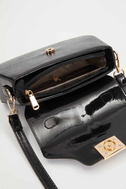 Black Womens Handbag and Shoulder Bag 930214