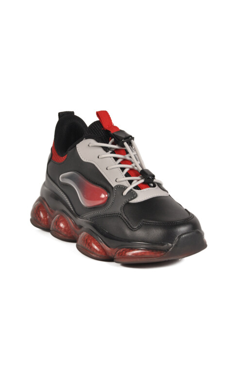 Black Lock Lace-Up Boys Sneakers 2054 F