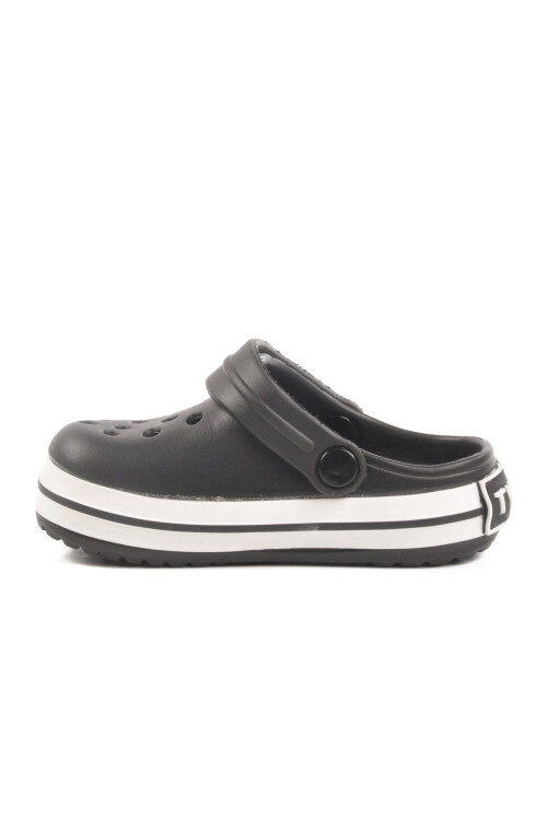 AyakmodBlack Eva Light Unisex Kids Sabo Slippers 214 P