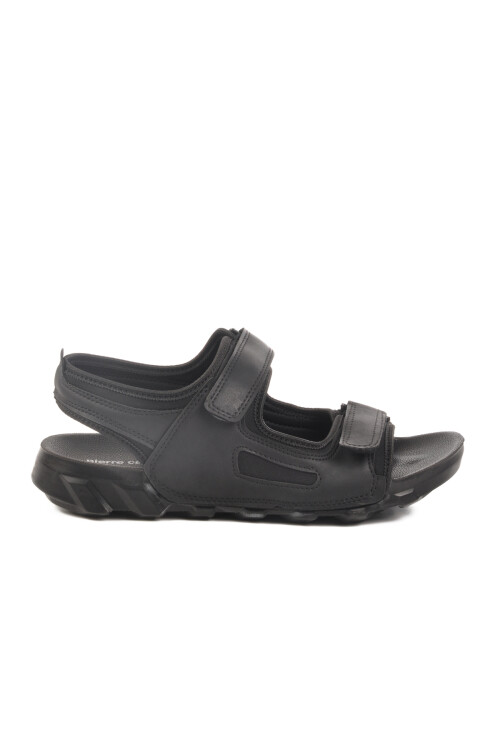 Black Velcro Mens Sports Sandals PC-7242 M
