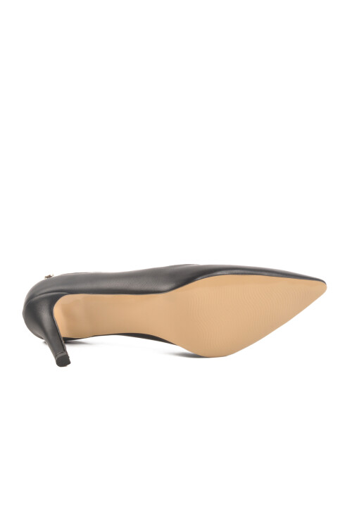 حذاء سهرة نسائي أسود بكعب رفيع PC-54506 Z