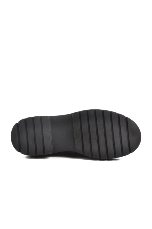 حذاء كاجوال نسائي أسود بنعل عالٍ F-2047 Z