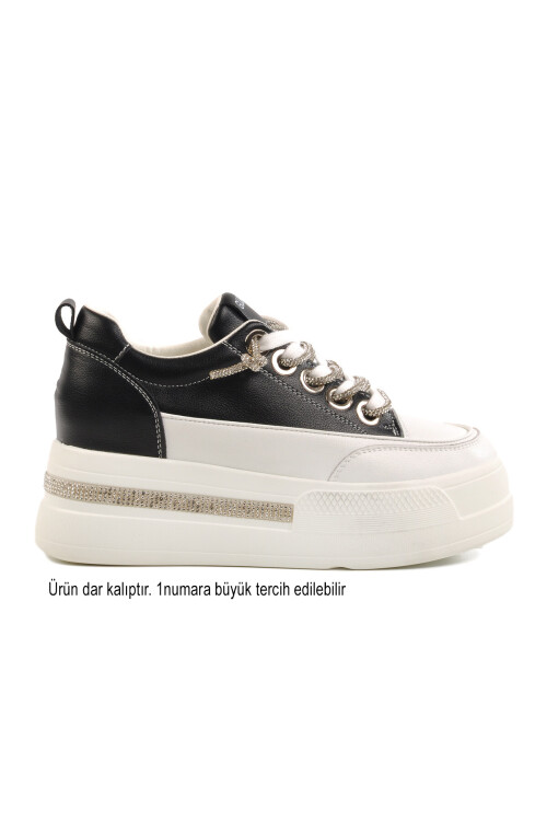 Black High Sole Womens Sneaker 25Y492 Z NARROW MOLD