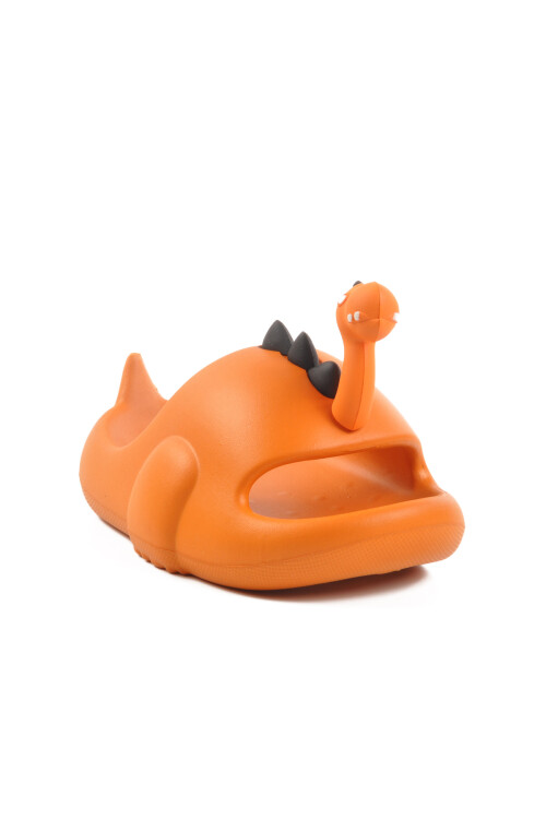 Orange Light Eva Dinosaur Figured Unisex Kids Slippers Cool PF