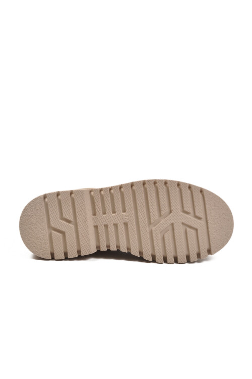 Bej Cilt Kürklü Kolay Giyilebilir Kaymaz Kadın Chelsea Bot 473093 Z