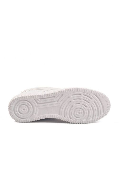 Beyaz Bağcıklı Hafif Cilt Erkek Spor Ayakkabı Marlow M