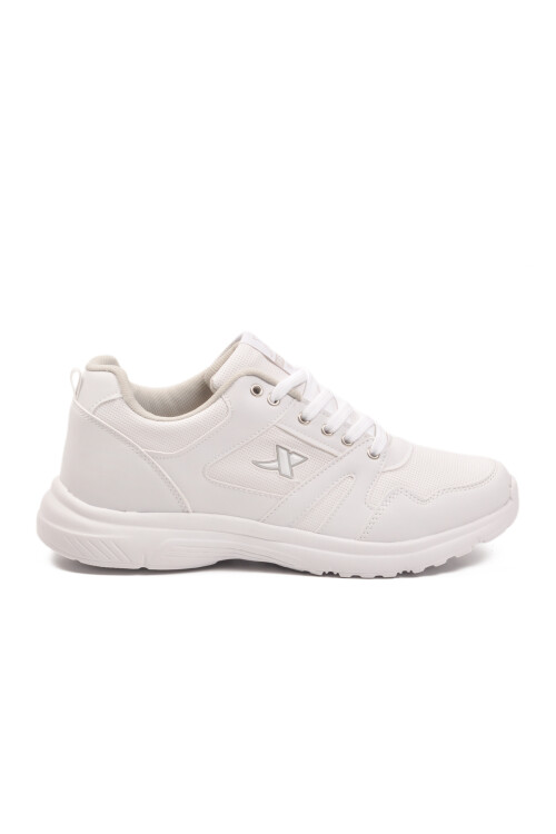 White Laced Lightweight Flexible Mens Sneakers Xstep 020-Skin M