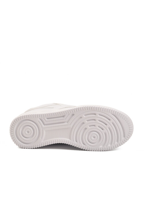 Beyaz Bağcıklı Hafif Cilt Unisex Spor Ayakkabı Marlow G