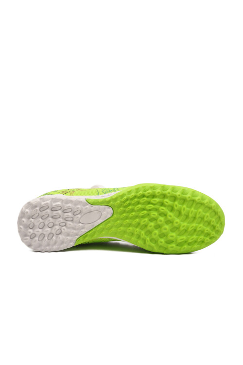 Beyaz Yeşil Bilekten Lastikli Unisex Halı Saha Ayakkabısı GH-252-153 G