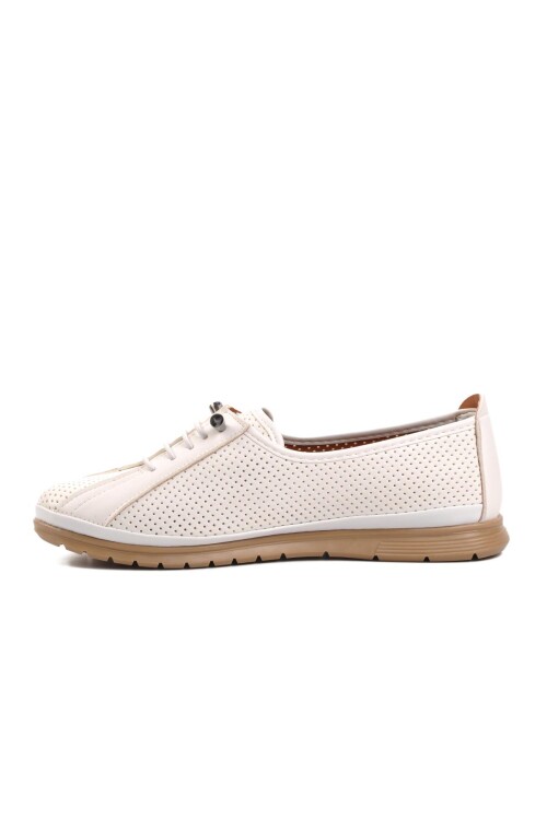 White-Nut Womens Ballerinas 05 Z