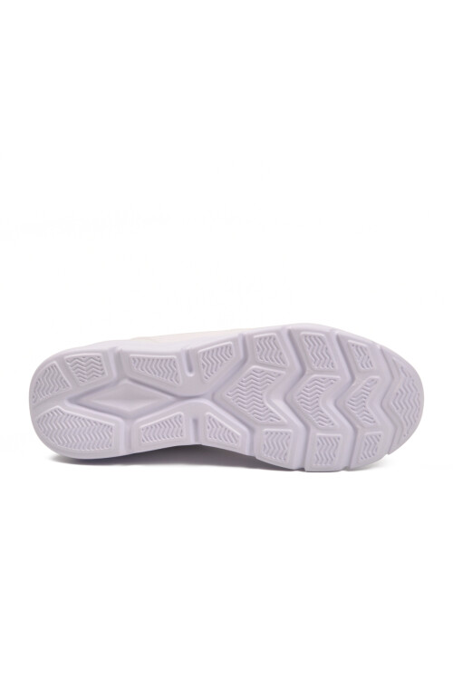 Beyaz Hafif Esnek Bağcıklı Cilt Unisex Spor Ayakkabı Epic G