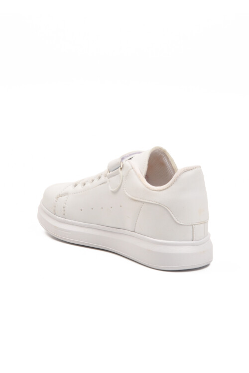 White Velcro Lightweight Unisex Kids Sneakers 2540-26K F