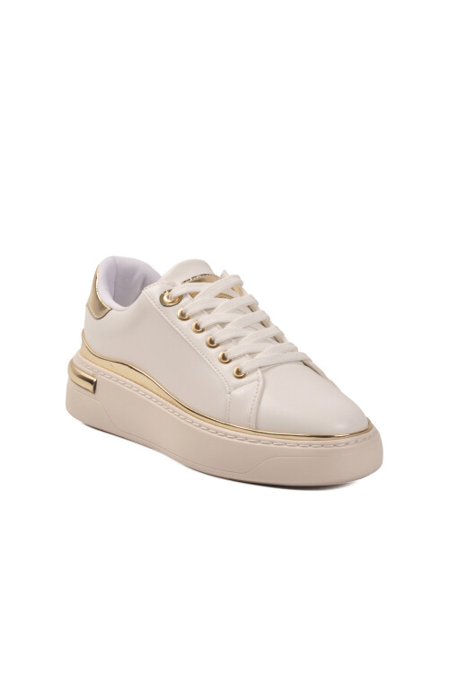 White Lace-Up Lightweight Womens Sneaker Lady 029 Z