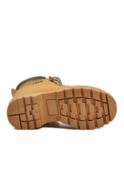 Camel Nubuk Kaymaz Unisex Çocuk Bot 921 F