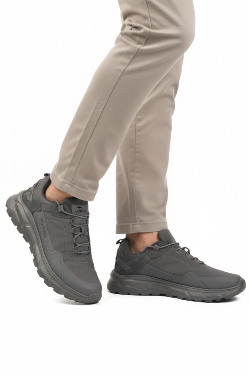 Füme Bağcıklı Erkek Yürüyüş ve Spor Ayakkabı Rainy M