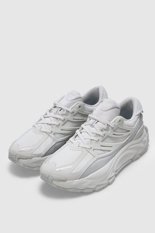 Gri Fileli Hafif Esnek Erkek Spor Ayakkabı Edwin M