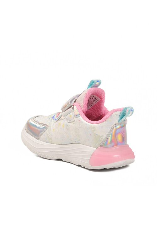 pepinoSilver Velcro Light Flexible Girls' Sneakers 1986 P