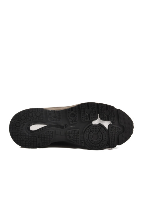 Khaki Laced Genuine Leather Mens Sneakers 2623 M