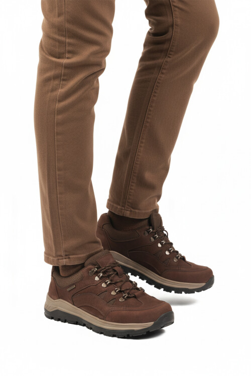 walkwayBrown Genuine Leather Non-Slip Water Repellent Men's Outdoor Shoes 2341 M