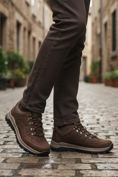 walkwayBrown Genuine Leather Non-Slip Water Repellent Men's Outdoor Shoes 2341 M