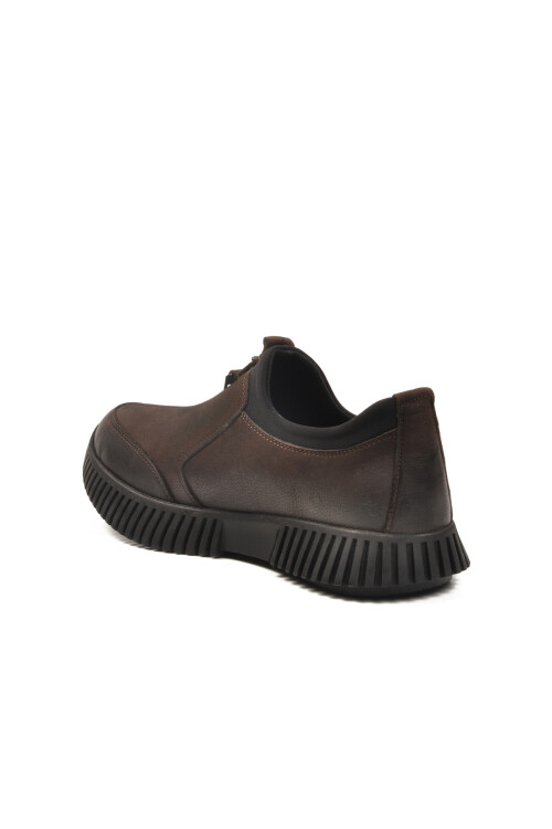 Kahve Hakiki Deri Kaymaz Taban Kadın Casual Ayakkabı 25405007K Z