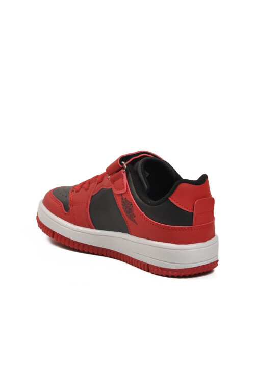 Red Black Velcro Boys Sneakers Haykat Short F