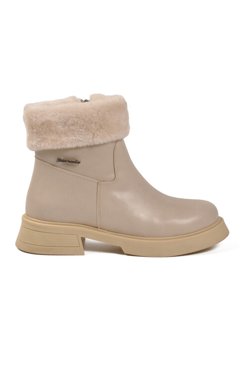 Pierre CardinCream Fleece Lined Non-Slip Sole Cold Resistant Women's Boots PC-55268 Z