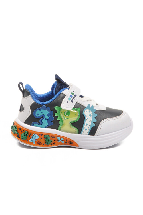 Lacivert Cırtlı Hafif Esnek Bebek Spor Ayakkabı 2065 B