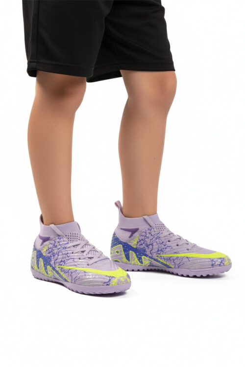 Lilac Purple Socked Childrens Turf Shoes Air 600 F